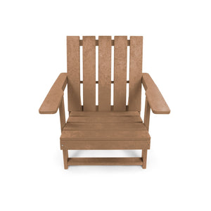 English Elm Shoreline Recycled Hdpe Folding Adirondack Chair Fully Assembled Modern Patio Seating Teak B2745P409679