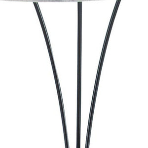 Homeroots 84" Beige And Espresso Brown Three Lights Tree Floor Lamp With Beige Drum Shade  Metal 468397