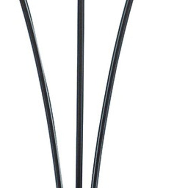 Homeroots 84" Beige And Espresso Brown Three Lights Tree Floor Lamp With Beige Drum Shade  Metal 468397