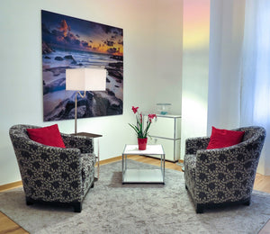 Homeroots 58" Steel Tray Table Floor Lamp With White Square Shade  Metal 468399