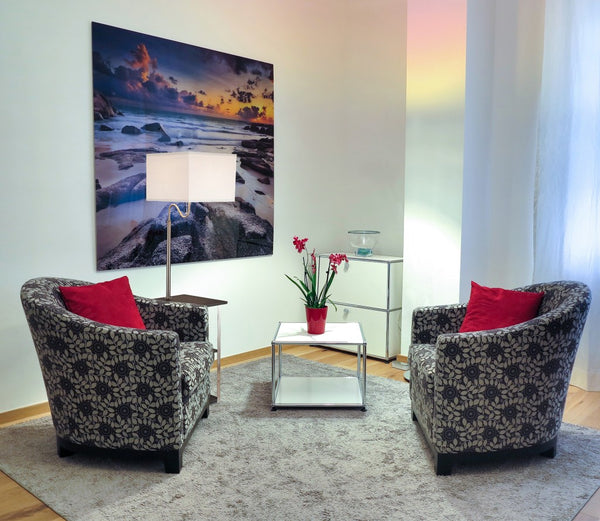 Homeroots 58" Steel Tray Table Floor Lamp With White Square Shade  Metal 468399