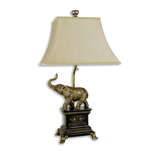 Homeroots Antique Elephant Table Lamp   468424