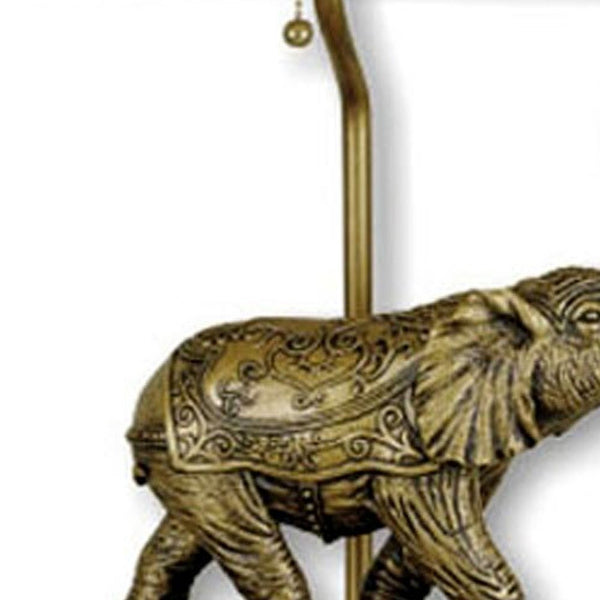 Homeroots Antique Elephant Table Lamp   468424