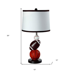 Homeroots Whimsical Sports Themed Table Lamp   468425