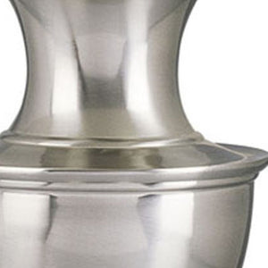 HomeRoots 28" Nickel Urn Table Lamp with White Empire Shade - Adjustable Lighting for Elegant Home Décor 468441