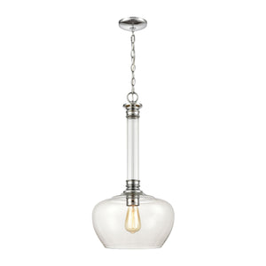 Glasgow 13'' Wide 1-Light Pendant - Polished Chrome 46845/1 Elk Lighting