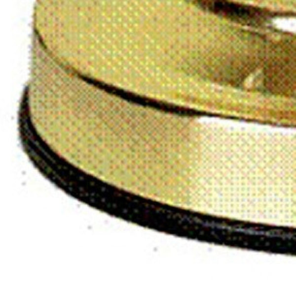 Homeroots 15" Gold Ceramic Bedside Table Lamp   468470