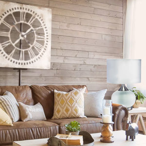 Homeroots 25" Silver Gourd Bedside With White Shade   468483