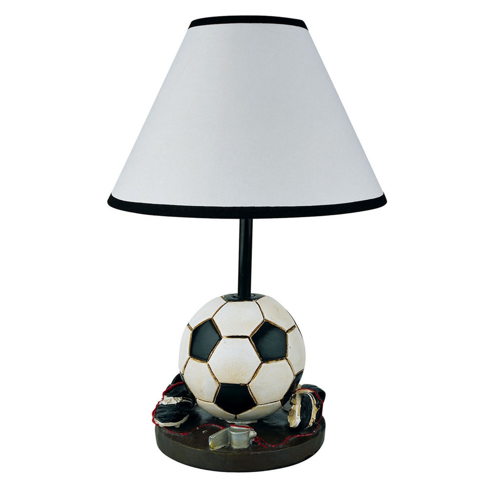 Homeroots Soccer Themed Table Lamp   468503