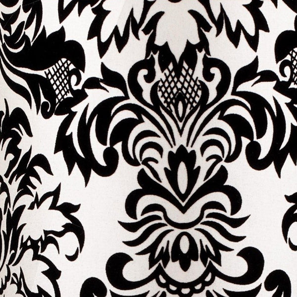 Homeroots 20" Silver Metal Table Lamp With Black And White Classic Drum Shade   468590