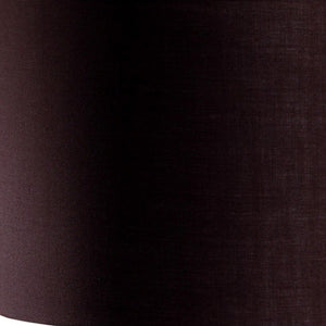 HomeRoots 29" Silver Ceramic Geometric Table Lamp - Modern Accent with Classic Brown Drum Shade for Cozy Lighting 468597