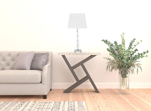 Homeroots 25" Crystal Geo Cubed Table Lamp With White Sharp Corner Square Tapered Shade   468605