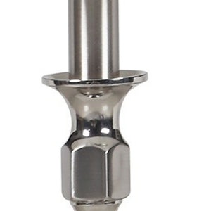 Homeroots 25" Nickel Metal Bedside Table Lamp With White Bell Shade  Metal 468607