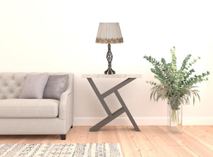 Homeroots 23" Antiqued Brass Metal Novelty Bedside Lamp With Brown And White Empire Shade   468613