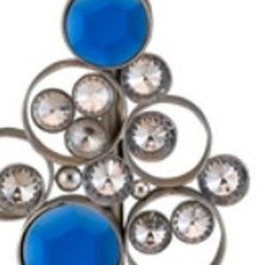 Homeroots 21" Silver Bedside With White Shade   468637