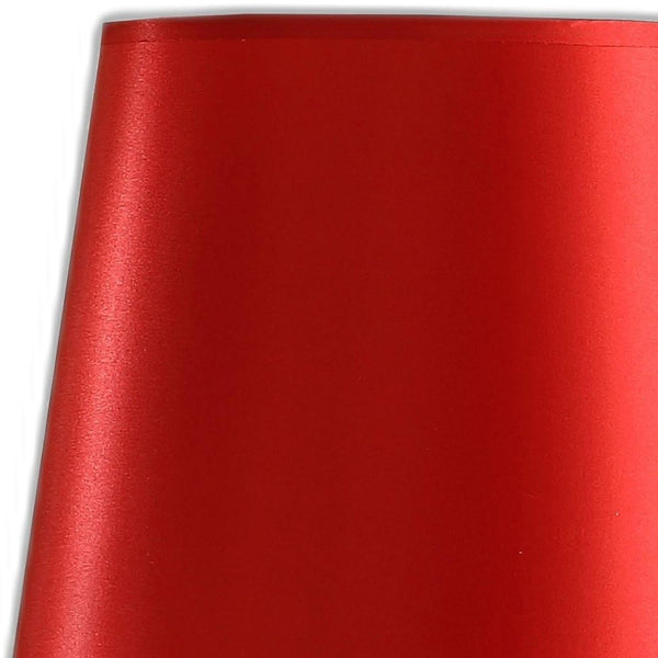 Homeroots 21" Red Bedside Table Lamp With Red Empire Shade  Polyresin 468742