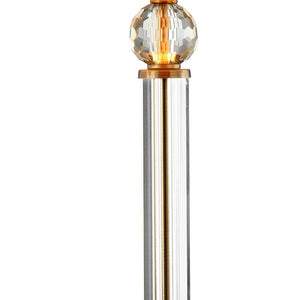 HomeRoots Gold Crystal Accent Desk Lamp - Elegant Modern Glamour with Warm Ambient Lighting for Any Room 468828