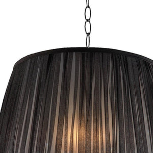 Homeroots Elegant Ceiling Lamp With Crystal Accents   468873