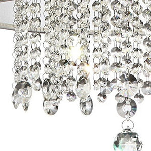 Homeroots Primo Gold Finish Ceiling Lamp With Crystal Accents And White Shade   468878