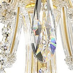 Homeroots Candle Style Empire Transparent Glass Led Ceiling Light   468889