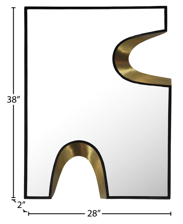 Soleil Black Mirror 468Black-28M Meridian Furniture