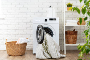 English Elm 3 Pcs King/Cal King Chenille Cotton Comforter Set In Sage/Ivory For Luxurious Bedroom Style B035P319204