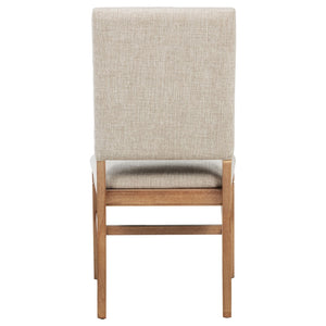 English Elm Carlos Upholstered Dining Chair Set with Nailhead Trim and Rubberwood Legs B062P447839