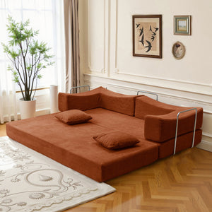 English Elm 2-In-1 Convertible Modular Sofa Bed With Memory Foam - Space-Saving Comfort For Small Homes W3653P355638