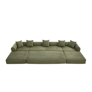 English Elm United We Win Corduroy Memory Foam Convertible Sofa Bed Six Position Guest Room Sleeper W1568P372056