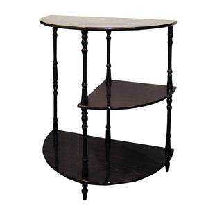 Homeroots 26" Brown End Table With Two Shelves   469058