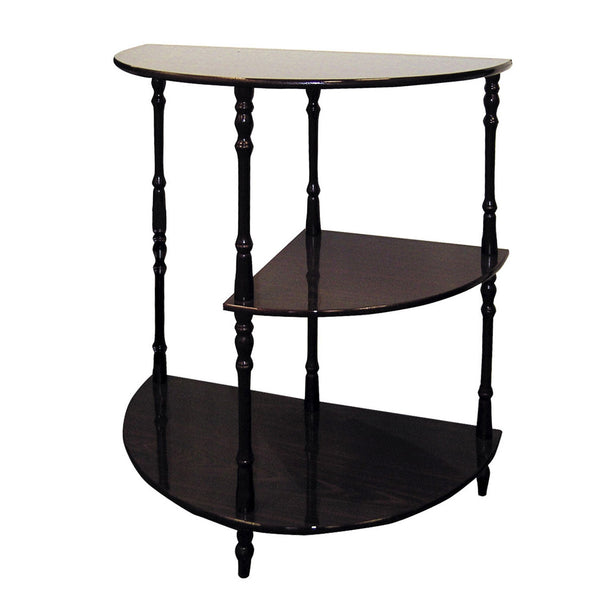 Homeroots 26" Brown End Table With Two Shelves   469058