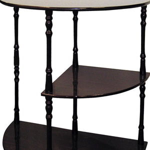 Homeroots 26" Brown End Table With Two Shelves   469058