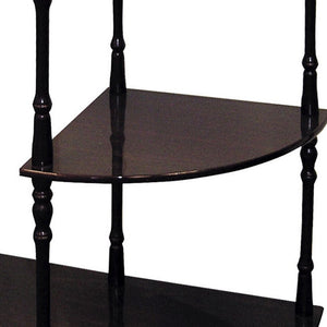 Homeroots 26" Brown End Table With Two Shelves   469058