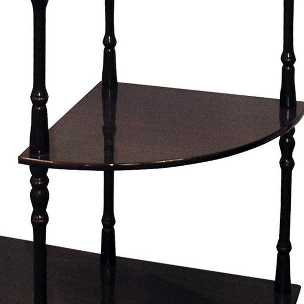 Homeroots 26" Brown End Table With Two Shelves   469058