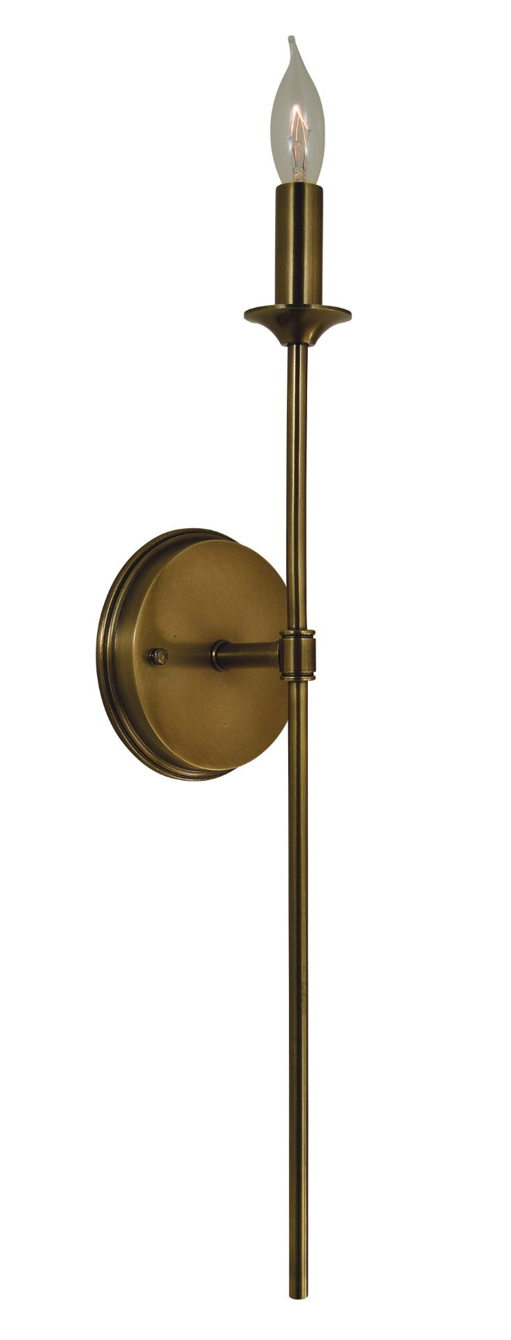 Framburg 1-light Elegant Modern Chandler Sconce - Handcrafted Lighting Fixture For A Stylish Home Ambiance Antique Brass Metal 4691 Ab
