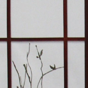 HomeRoots 70" Brown Folding Three-Panel Rice Paper Room Divider Screen - Stylish Privacy & Space Solution 469137