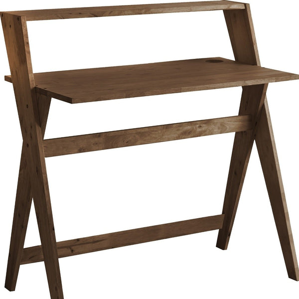 Homeroots 20" Espresso Wood Writing Desk   469145