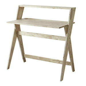 Homeroots 20" Natural Wood Writing Desk Natural  469146
