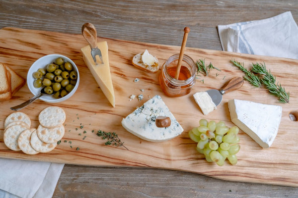 Homeroots 28" Artisan Organic Natural Wood Anti Bacterial Cutting Board   469155