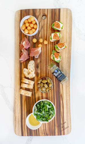 Homeroots 35" Artisan Organic Natural Wood Anti Bacterial Cutting Board   469157