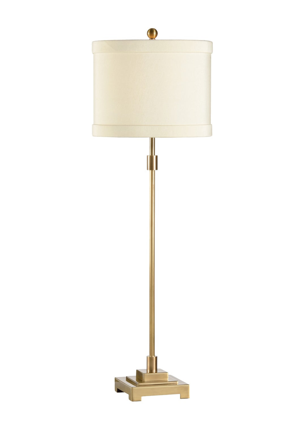 Wildwood Bailey Antique Brass Table Lamp With Slim 33" Profile, Vintage Patina Finish For Small Spaces 46931