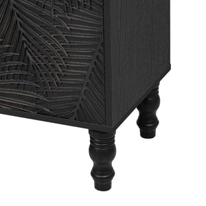 English Elm Vibe 47.2'' Stylish Modern Tv Stand With Solid Wood Legs, Spacious Storage & Anti-Tip Safety Design N724P233372B-GIGA