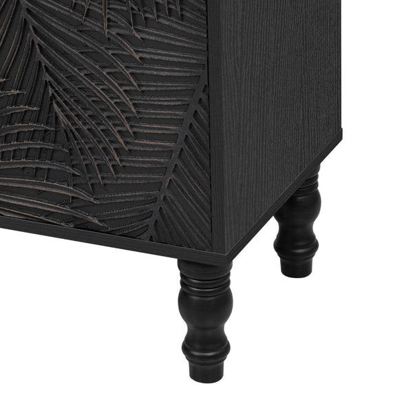 English Elm Vibe 47.2'' Stylish Modern Tv Stand With Solid Wood Legs, Spacious Storage & Anti-Tip Safety Design N724P233372B-GIGA