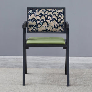 English Elm 2 Black Rubberwood Dining Chairs With Rattan-Style Seats – Medieval Elegance For Modern Spaces W2720P237609