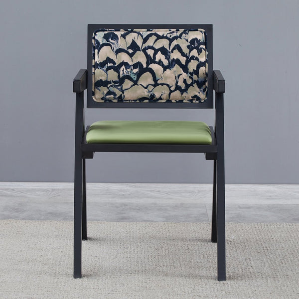 English Elm 2 Black Rubberwood Dining Chairs With Rattan-Style Seats – Medieval Elegance For Modern Spaces W2720P237609