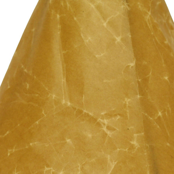 Homeroots 10" Brown Slanted Empire Crinkle Oil Paper Lampshade  Crinkle Oil Paper 469472