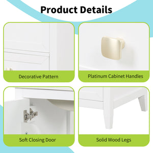 English Elm 20" Modern Bathroom Vanity With Soft-Close Door, Ceramic Sink & Storage Drawer For Small Spaces N725P185452K