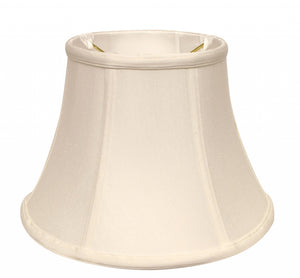 Homeroots 15" White Drum Monay Shantung Lampshade  Monay Shantung Silk 469488
