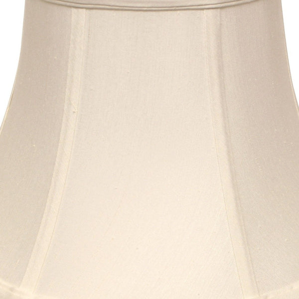 Homeroots 15" White Drum Monay Shantung Lampshade  Monay Shantung Silk 469488