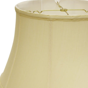 Homeroots 15" Antique White Drum Monay Shantung Lampshade  Monay Shantung Silk 469489